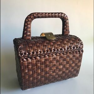 Italian RODO wicker hand held bag